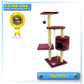 Modern Design Four-level Cat Tree Scraching Post with Toy and Sisal Rope